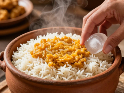 راز خوشمزگی برنج مجلسی بدون آب انداختن 🍚✨
