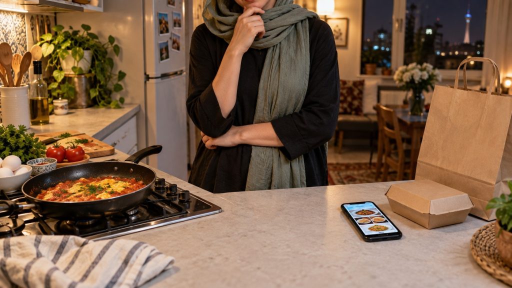 غذای فوری برای شب‌های شلوغ؛ پخت سریع یا سفارش آنلاین؟