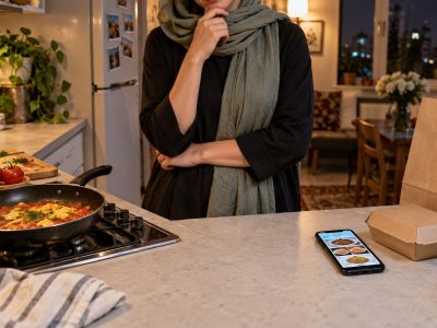 غذای فوری برای شب‌های شلوغ؛ پخت سریع یا سفارش آنلاین؟